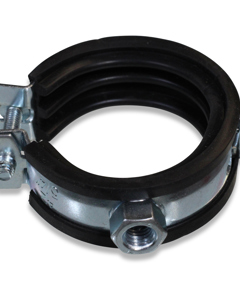 Rohrschelle 40-44mm S M8 verz mit Schalldämmprofil